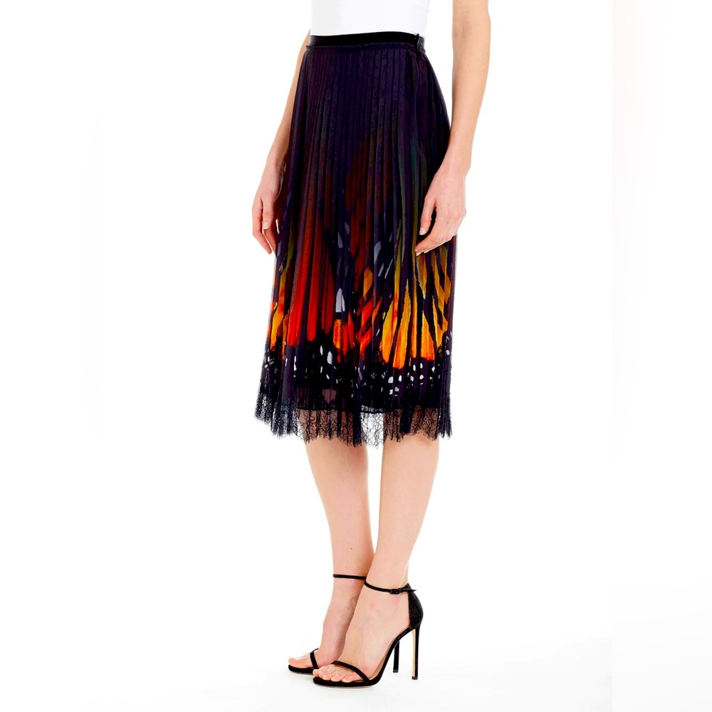 NWT Luly Yang First Glimpse Monarch Butterfly Skirt